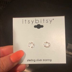 Sterling silver crystal earrings